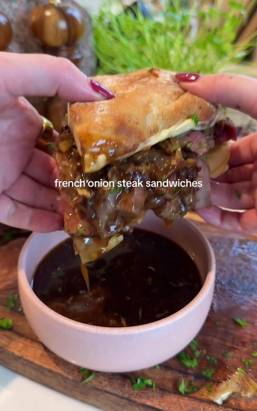 French Onion Steak Sandwiches