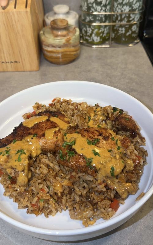Creamy Cajun Chicken & Rice