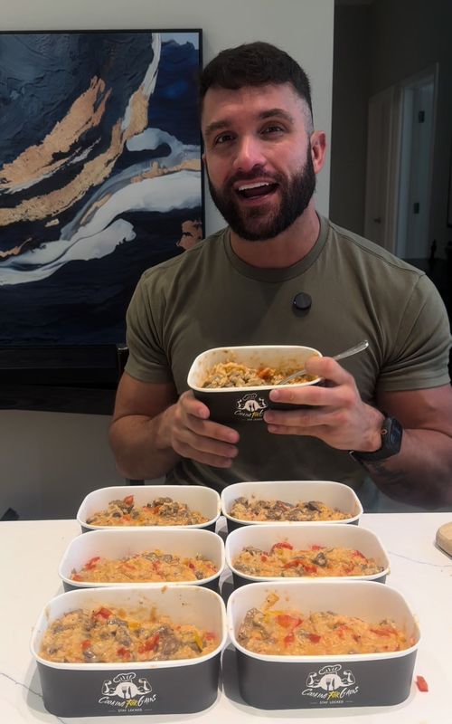 Garlic Parmesan Steak & Rice Bowls