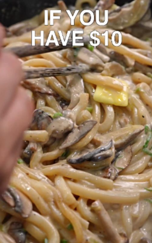 Creamy Mushroom Udon