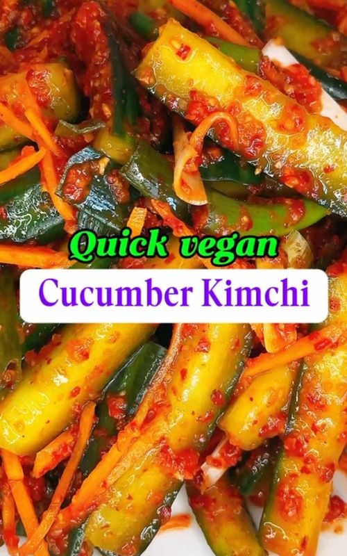 Quick Cucumber Kimchi (Korean-style)